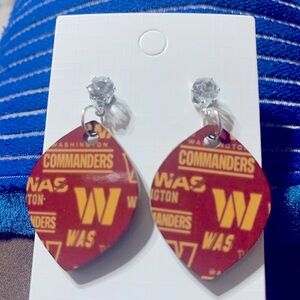 Super cute Washington Commanders earring set